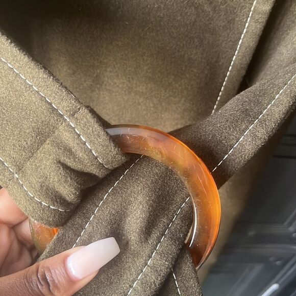 ASOS Khaki Green topcoat - Picture 6 of 8